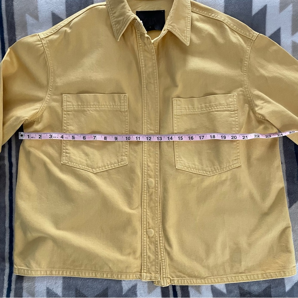 ZARA Women’s Collection Pocket Overshirt Size Small - Picture 3 of 6